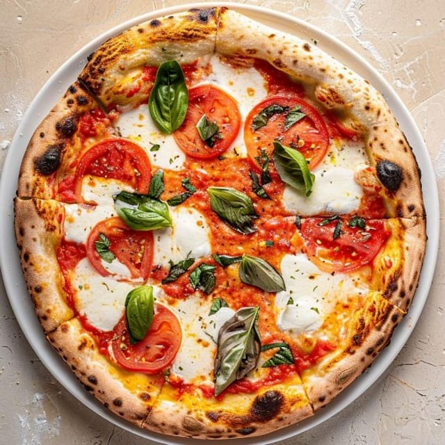 Pizza Margherita.